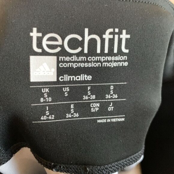Adidas Techfit Medium Compression Climalite Athletic Leggings Sz S - Picture 7 of 10